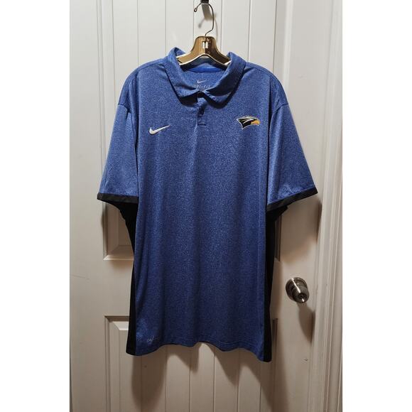 Georgia Southern Eagles Nike Team Dri-Fit Mens Blue Polo Shirt Size XXL - Picture 1 of 9